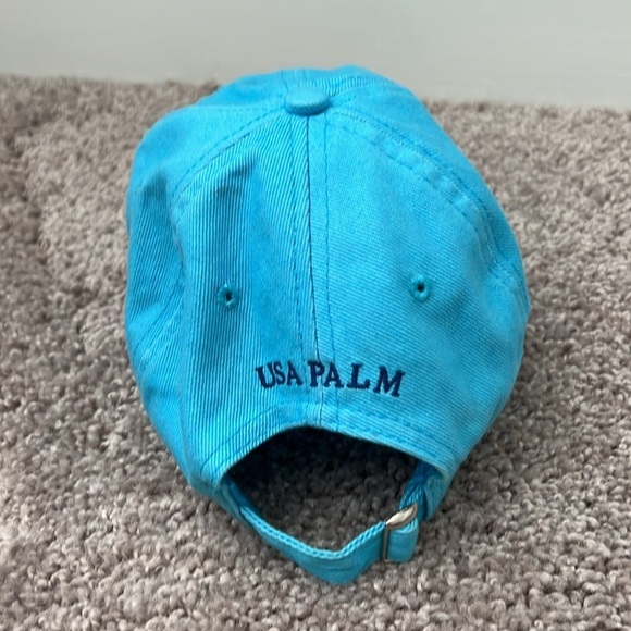 USA PALM Bright Blue Dad Hat - Picture 2 of 5